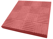 Плитка тротуарная Шашки 300*300*30 мм красная